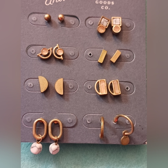 2 packs Of Yr 2022 Universal Thread Stud Earrings Semi Precious Stone, New (Othr - Picture 5 of 14